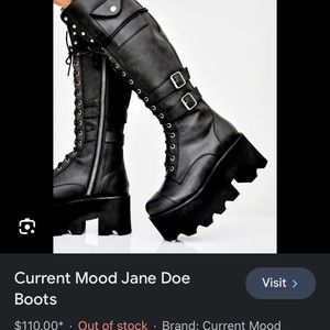 Jane doe current mood dollskill boots size 7